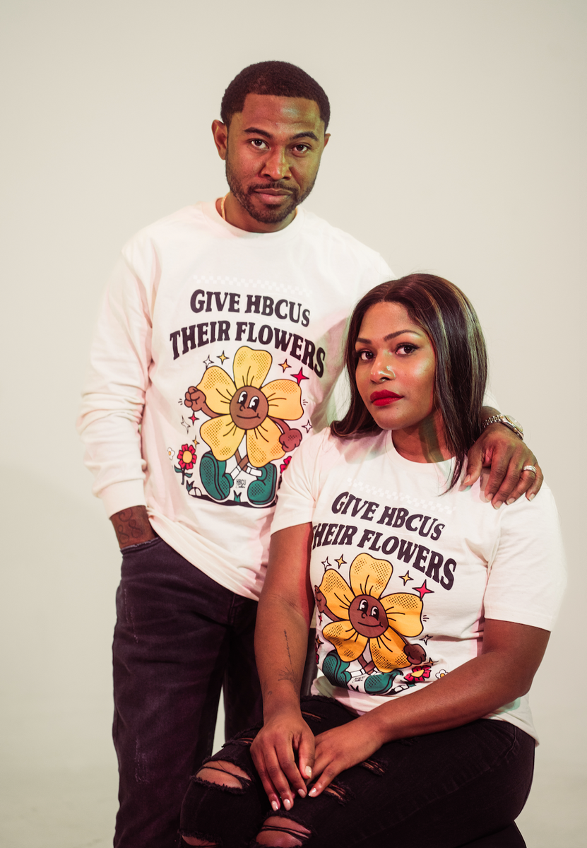 Give HBCU's their Flowers Long-Sleeve Shirt – HBCU CULTURE SHOP